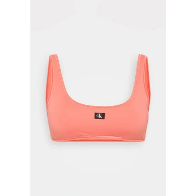 Image de Calvin Klein Swimwear Bralette Haut de bikini, Femme, Taille: XS, Dazzling coral