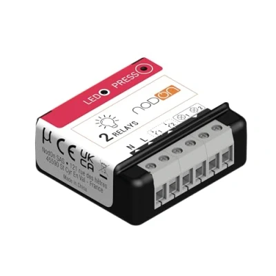 Image de NodOn SIN 4 2 20 Module éclairage Zigbee 100% interopérable compatible avec Alexa, Jeedom, Philips Hue, SmartThings, Overkiz, Z2M, Home Assistant, Ubisys, Blanc