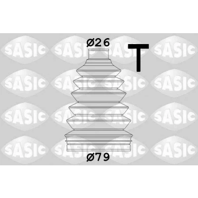 Image de SASIC 4003460 Soufflet De Cardan côté roue Thermoplastique RENAULT: Kangoo I, I Express, CLIO 1