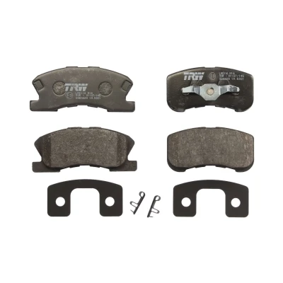 Image de TRW GDB3220 Jeu de plaquettes frein avec indicateur d&#039;usure accessoires MITSUBISHI: L200 III Pick up, DAIHATSU: Sirion I, Cuore 6, YRV