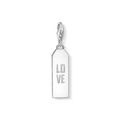 Image de Thomas Sabo Charm Love en Argent sterling 925 avec fermoir mousqueton 34 x 7,8 mm 1738 001 21, taille unique, sterling, Pas de gemme