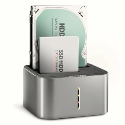 Image de Dock Station AXAGON ADSA DC USB 3.2 Gen1 SATA 6G Compatible 2.5/3.5 pouces