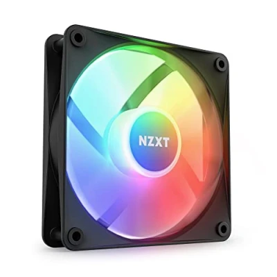 Image de NZXT F120 RGB Core RF C12SF B1 Ventilateur de 120 mm monté sur moyeu Pression statique et circulation d&#039;air élevées Palier hydrodynamique Commande MLI Noir