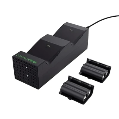 Image de Trust Gaming GXT 250 Station de Charge/Dock Duo pour Manettes Xbox Series X/S, Chargeur Xbox, Porte Manette Noir