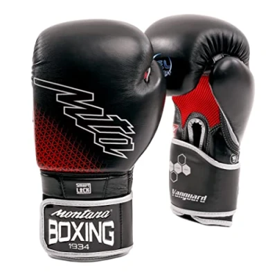 Image de Montana Mixte Vanguard gants de boxe, Noir, 14 oz EU