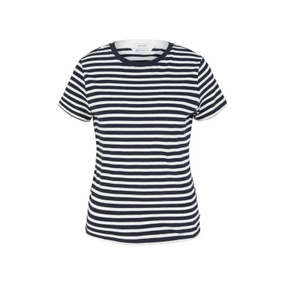 Image de TOM Tailor Denim Striped TEE Tshirt imprimé, Femme, Taille: XL, White black stripe