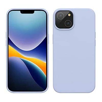 Image de kwmobile Housse Compatible avec Apple iPhone 14 Coque de téléphone Fine Finition Douce Bleu Clair Mat
