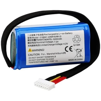 Image de CHUNCAIL Compatible avec batterie audio Bluetooth Marshall Kilburn II 5200 mAh 7,2 V C196A1 pleine capacité haute