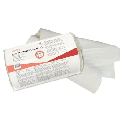 Image de Sew Easy 100% ouate de bambou Non allergène, antibactérien, canevas raffiné qualité supérieure, lavable en machine, matelassage, décoration d&#039;intérieur Taille réelle 205 x 243 cm 81 96