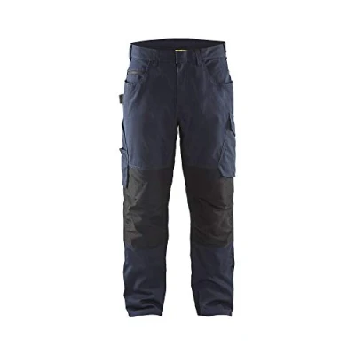 Image de Blaklader 14951330 Shorts de service avec poches à ongles, Marine noire/Noir, taille C54