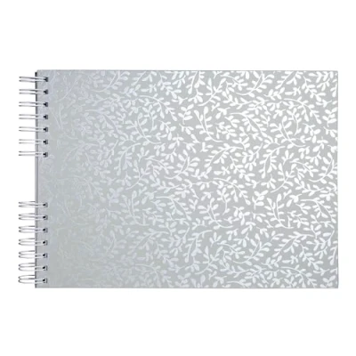 Image de Exacompta Réf. 16063E 1 Album photo à spirales Authentik 150 photos 50 pages blanches format 32 x 22 cm couverture recouvert de papier enduit couleur vert sauge