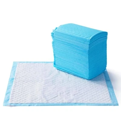 Image de Amazon Basics Lot de 80 Protections très résistantes pour déjections Canines, Anti Fuite, Surface à séchage Rapide, Taille Classique, Chiens et Chiots, Bleu