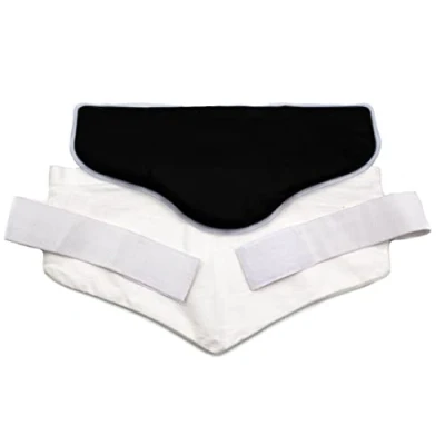 Image de Bouillotte pour le bas du dos à la tourbe axion + housse en coton tour de hanche Coussin chauffant micro ondes Taille 17x37 cm Chaud/Froid