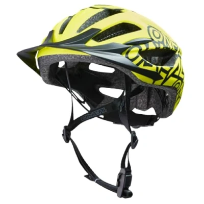 Image de O&#039;NEAL Casque de Vélo I VTT Dynamique avec Larges Trous d&#039;Aération Norme Sécurité EN1078 Enduro Helmet Q RL V.22 Homme et Femme Jaune Néon Taille L/XL/XXL