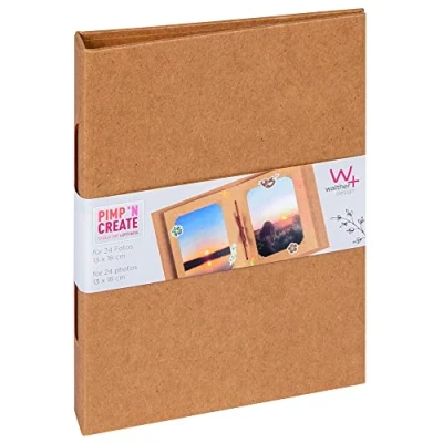 Image de Walther Design Album photo marron 15 x 20 cm avec cordon PIMP AND CREATE MA 098 P