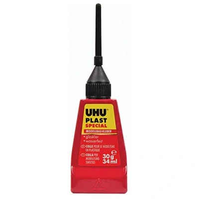Image de UHU plast spezial 34ml Adhésifs (Tube, Noir, Rouge, Plastique, Polystyrène, Polyéthylène, Polypropylène, 34 ml, 30 g)