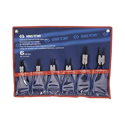 Image de KING TONY 42116GP Trousse de Pinces Circlips, Set 6, Bleu et Noir