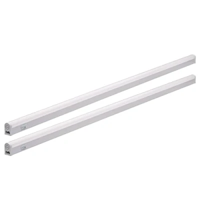 Image de Oktaplex Riga Lot de 2 luminaires LED sous meuble cuisine Blanc neutre 4000 K 114 cm Barre lumineuse 230 V extensible Éclairage 1630 lm 18 W avec interrupteur