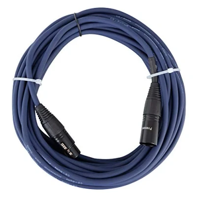 Image de Pronomic Stage DMX3 10 câble DMX m, bleu avec contacts plaqués d’or