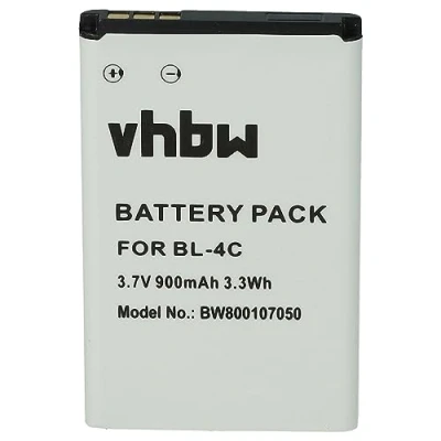 Image de vhbw Batterie Compatible avec Doro Primo 401, 2424, 1360, 2414, DFC 0160 Smartphone (900mAh, 3,7V, Li ION)