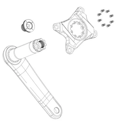 Image de Écrou Sram Dub X0 D1 Auto extraction Hexagonale