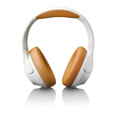 Image de Casque sans fil Bluetooth® avec réduction de bruit active et microphones intégrés Lenco Gris Blanc