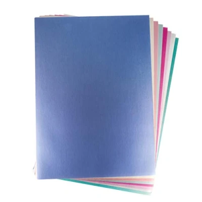 Image de Rayher Papier à Effet Metallic Mix, A4, Colore, 2,54 cm ø, Set de 8 Pièces