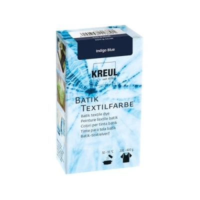 Image de Kreul 98538 Javana Batik Teinture textile 70 g en poudre Bleu indigo Pour teindre les textiles avec la technique Shibori