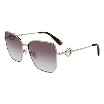 Image de Longchamp LO169S Sunglasses, 724 Gold Gradient Brown a, 58 Unisex