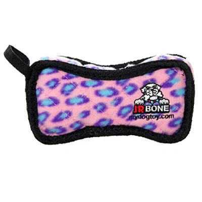 Image de Tuffy Jouet Chien Jr Bone Leopard Rose