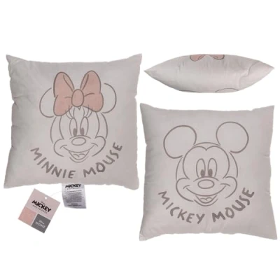 Image de Out of the blue Coussin décoratif, Disney Minnie &amp; Mickey 40 x cm, Housse 100% Coton, garnissage Polyester