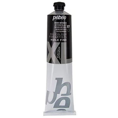 Image de Pébéo Huile Fine XL 200 ml Peinture à l’Huile Noir Intense 200057