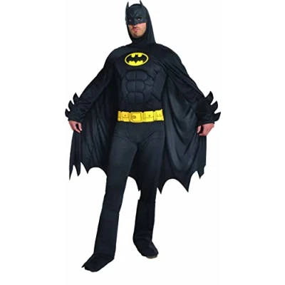 Image de Ciao Batman Dark Knight Costume déguisement Adult Original DC Comics avec Muscles rembourrés, Men, Uni, 11718, Black, Taille XL