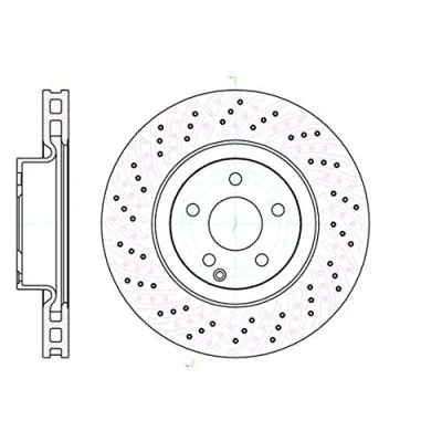 Image de REMSA 61032.10 Disque de frein Essieu avant 335, 335 32 5 ventilé MERCEDES BENZ: Classe S Berline, LEXUS: IS 2