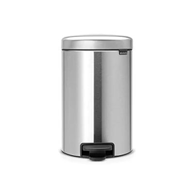 Image de Brabantia 113604 New Icon Poubelle à Pédale Acier Inoxydable Argent 24 x 32,5 40 cm 12 L