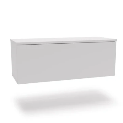 Image de Meuble TV / de salon NICOLE 80 cm blanc style moderne