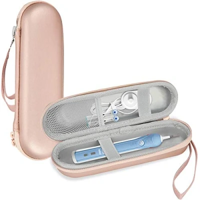 Image de Procase Étui pour Oral B Pro/Pro 2, Housse en Cuir PU Antichoc de Protection Pro, Philips Sonicare ou d’Autre Modèle Même Taille, Durable Hygiénique Rose