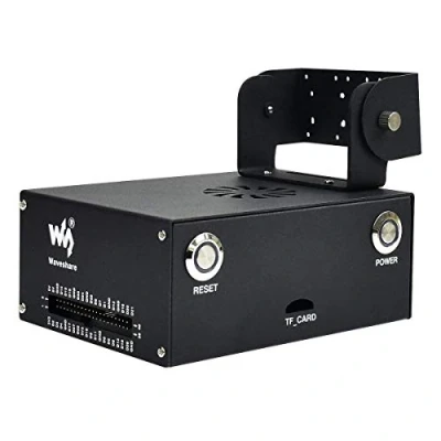 Image de Metal Case (Type C) for Jetson Nano Developer Kit Original B01 Version, with Camera Holder Compatible Waveshare IMX219 Camera, 83 Stereo Camera,Wireless AC8265, Cooling fan