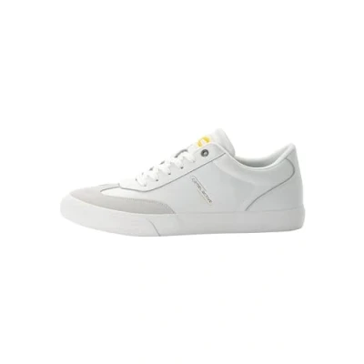 Image de camel active Baskets pour homme en cuir véritable, blanc cassé, 43 EU