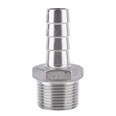 Image de Raccord de Tuyau Filetage Mâle Queue Barb BSP Acier Inoxydable SS304 (3/4&quot;x15mm)