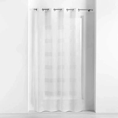 Image de douceur d&#039;interieur 1626634 Voilage, Polyester, Blanc, 140 x 280 CM