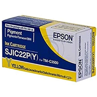 Image de Epson C33S020604 (SJIC22P) Jaune Cartouche d&#039;encre