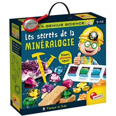 Image de LiscianigiochiI&#039;m A Genius Le Secrets de La Minéralogie ‎FR83923 Jeu Réflexion Et Patience Pour Créer Sa Propre Collection Minéreaux Educatif Enfants Partir 7 Ans