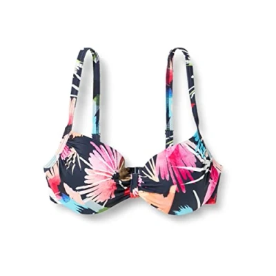 Image de Firefly Miriam Bikini, Bleu Marine/Fleur, 42/C Femme