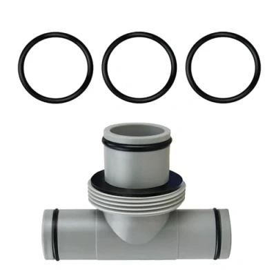 Image de JAMSSOW rallonge en T pour raccord de tuyau 38 mm à 32 mm, adaptateur piscine, Intex Bestway Coleman, piscine (pièce 1,25&quot; vers 1,5&quot;)