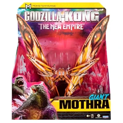 Image de MonsterVerse Godzilla x Kong : Le Nouvel Empire 28 cm Mothra Figurine emblématique de Film Collection, Emballage limité inspiré du Paysage Hollow Earth, Convient aux Enfants à partir 4 Ans