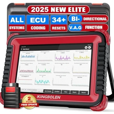 Image de KINGBOLEN K8 Outil Diagnostic Voiture pour Systèmes Complets,Valise Auto OBD II avec 36+ Services, Code ECU &amp; Contrôle Bidirectionnel,INJEC/EPB/TPMS/AutoVIN/ABS, Mise à Jour Gratuite 2 Ans