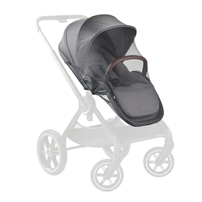 Image de hauck Moustiquaire Poussette Universelle Protection Anti Moustique, Guêpes, Abeilles Filet Mailles Fines, Rebord Élastique, Rangement Compact, Lavable en Machine Gris