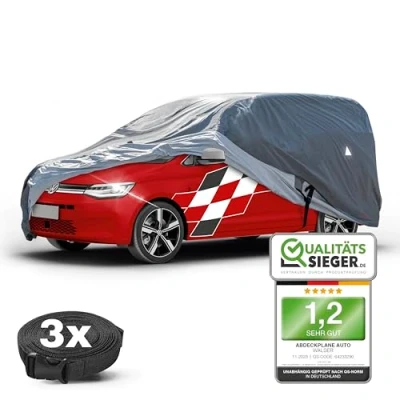 Image de WALSER bâche Premium All Weather Plus, de Couverture pour Bus, Minibus, Taille M Gris