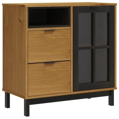 Image de vidaXL Buffet FLAM 80x40x80 cm bois massif de pin 357826